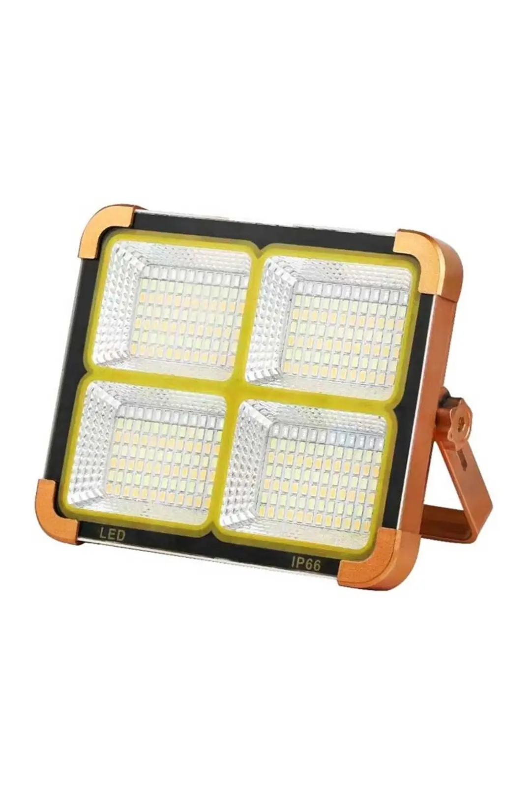 200W Sarı Kasa Usbli Taşınabilir Solar Projektör