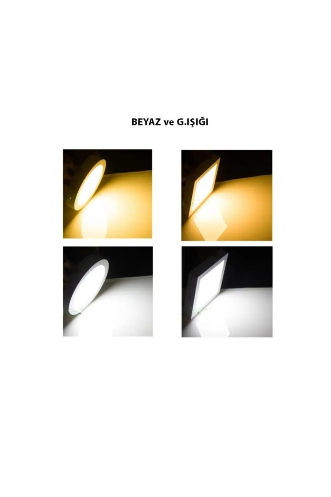 24 Watt Kare Sıva Üstü Led Panel - Beyaz Işık - 24w