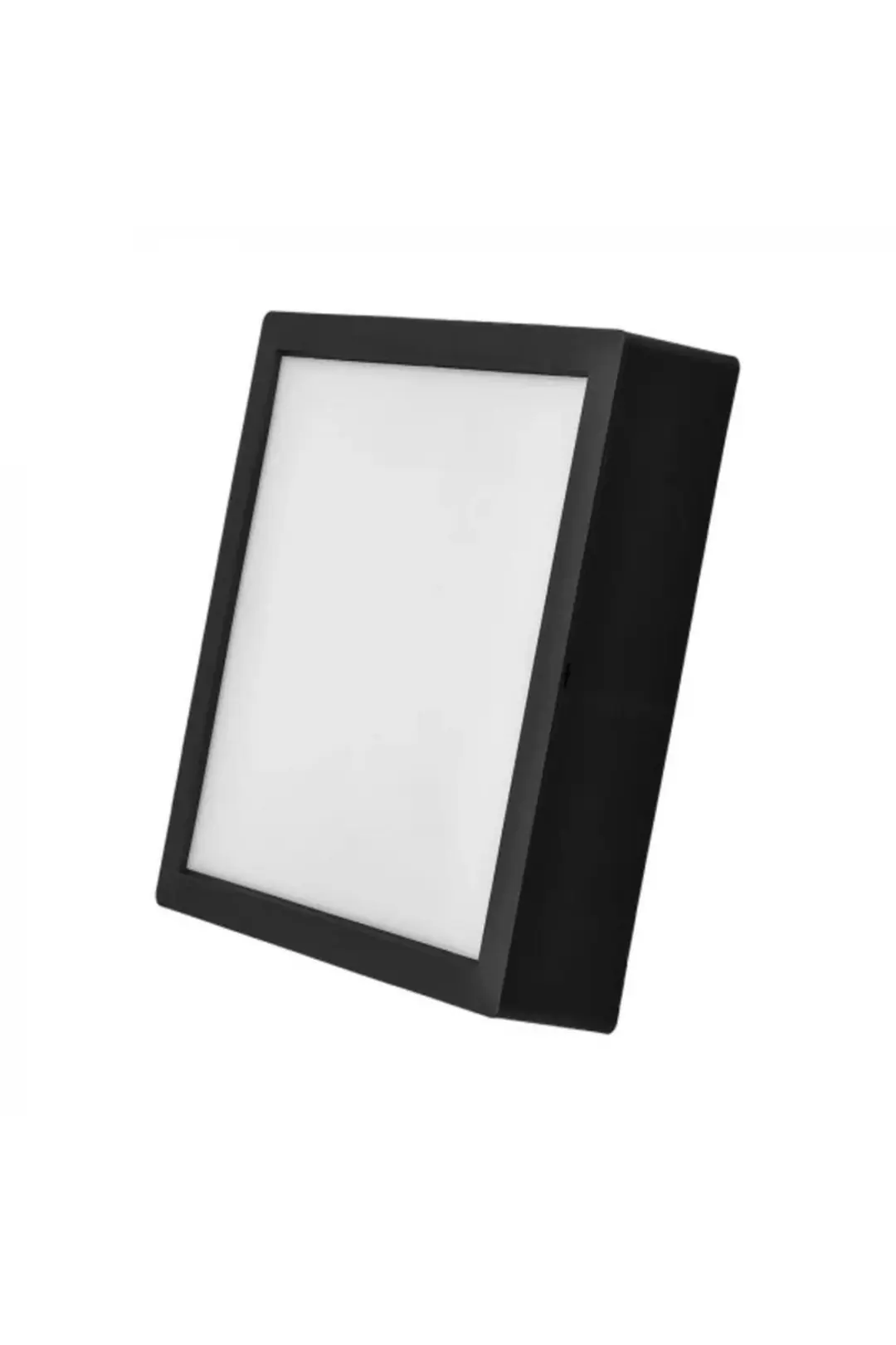 24 W Led Panel - Beyaz Işık (6500k) - Siyah Kasa - Kare - Sıva Üstü - Erk3518b