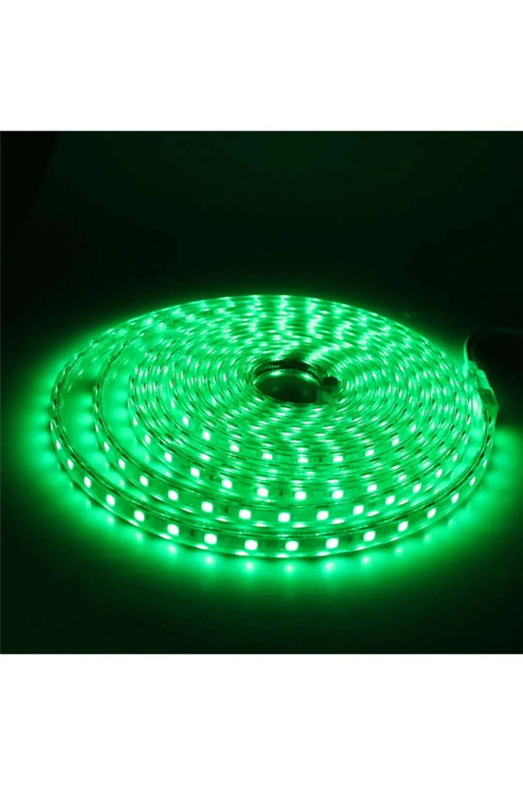 Hortum Esnek Şerit Led 10 Metre Yeşil + 220 Volt Fiş
