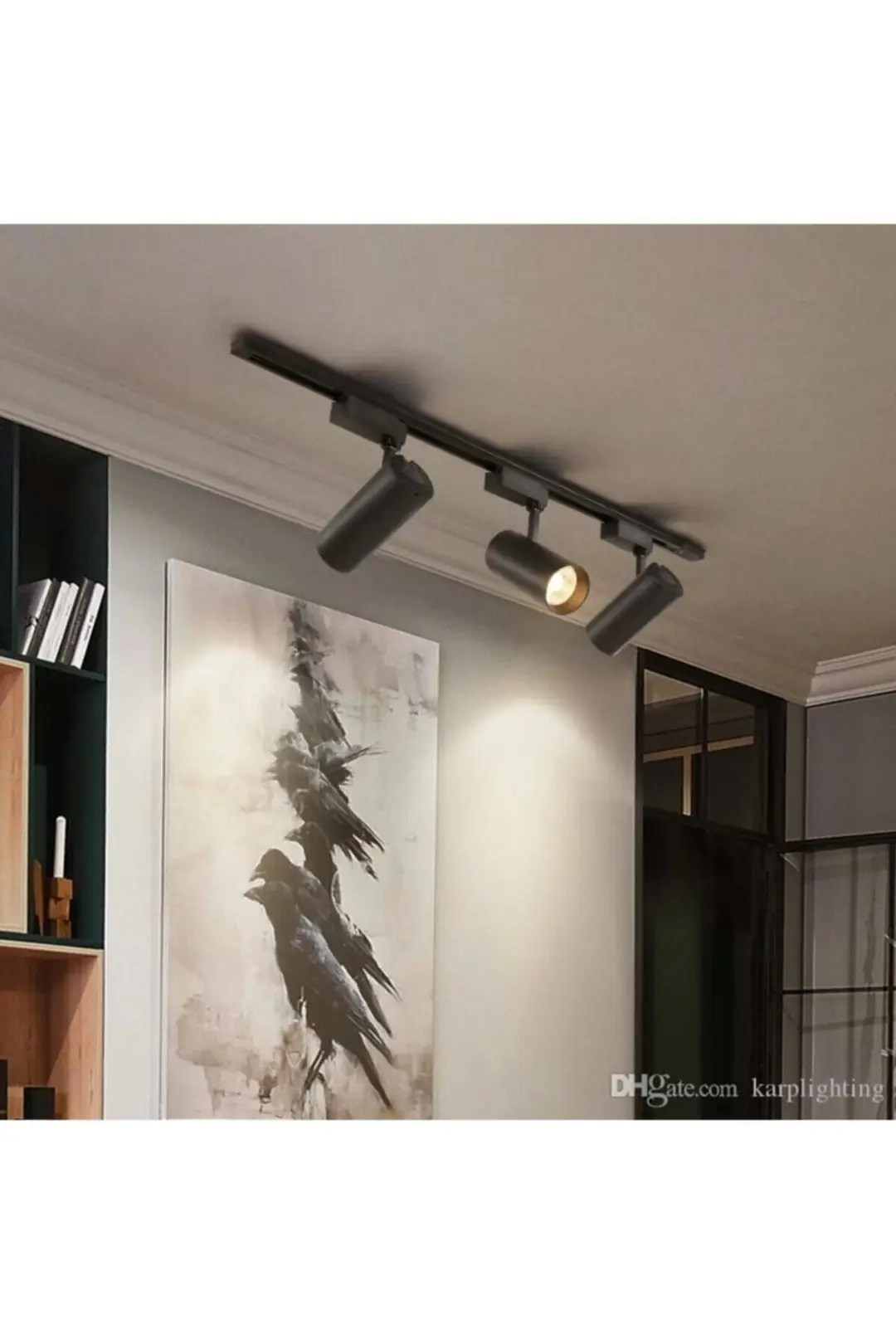 30 W Led Ray Spot Vitrin Mağaza Armatürü Siyah