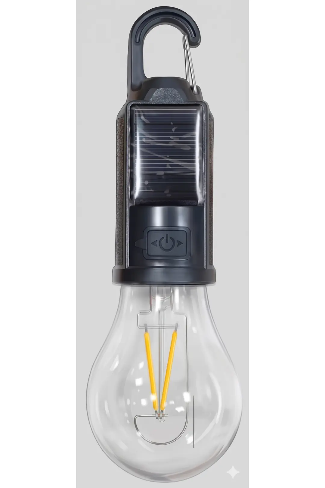 Hs4033 5W Solarlı Şarjlı Asılabilir Led Ampul Amber Işık 2700K