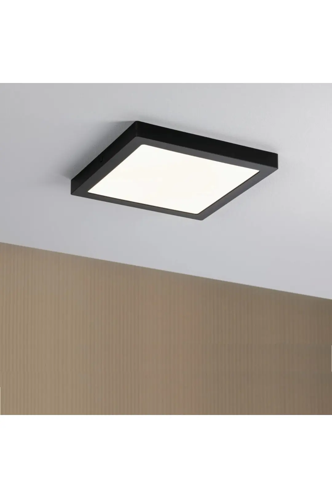 24 W Led Panel - Beyaz Işık (6500k) - Siyah Kasa - Kare - Sıva Üstü - Erk3518b