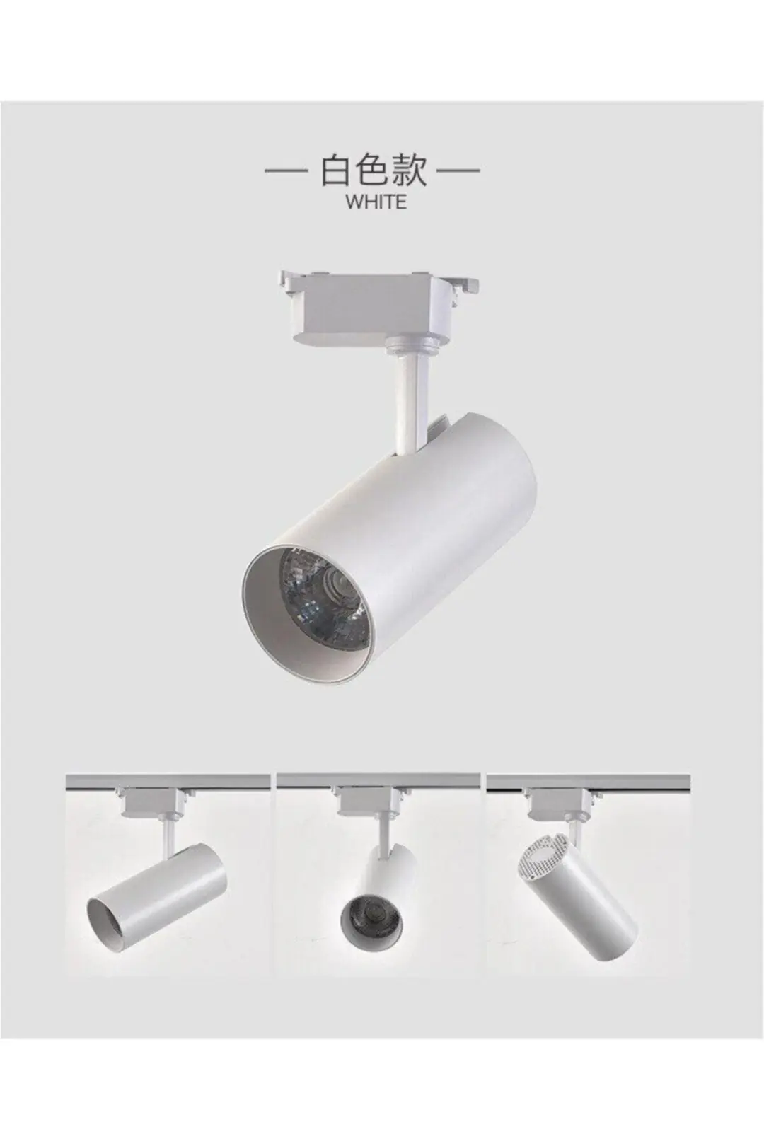 4 Adet Beyaz Kasa Günışığı 30 Watt Ray Spot 1 Metre Beyaz Ray Dahil