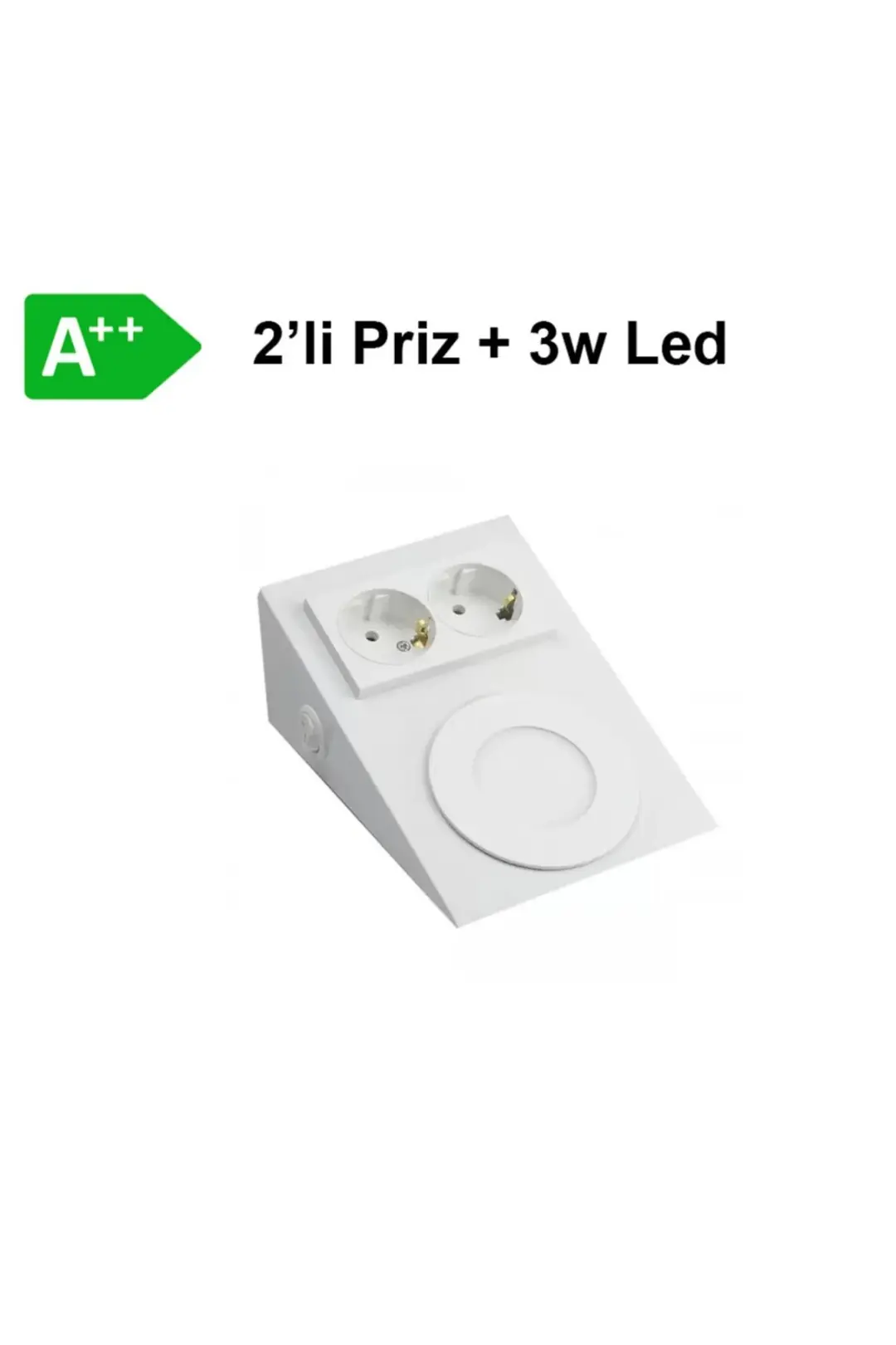 Ledli Tezgah Altı Priz Beyaz Işık