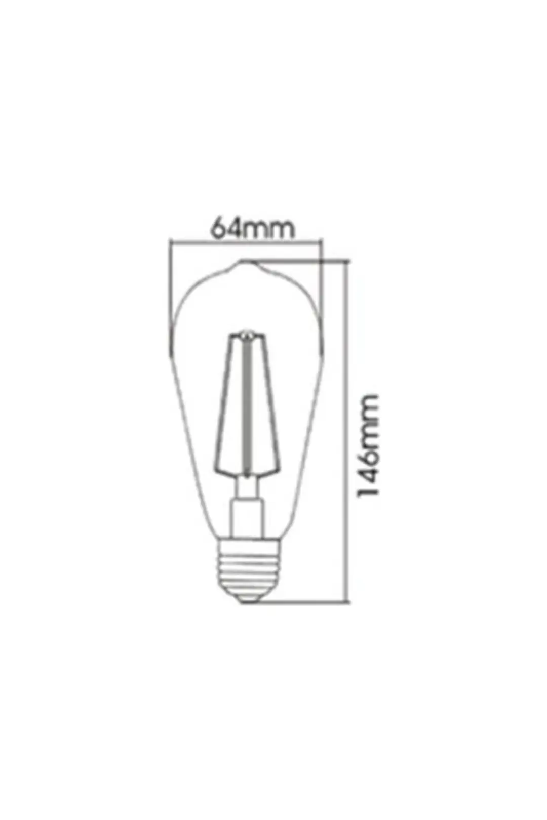 Rustik Led Ampül Flamanlı 6W E27 Ct 4284