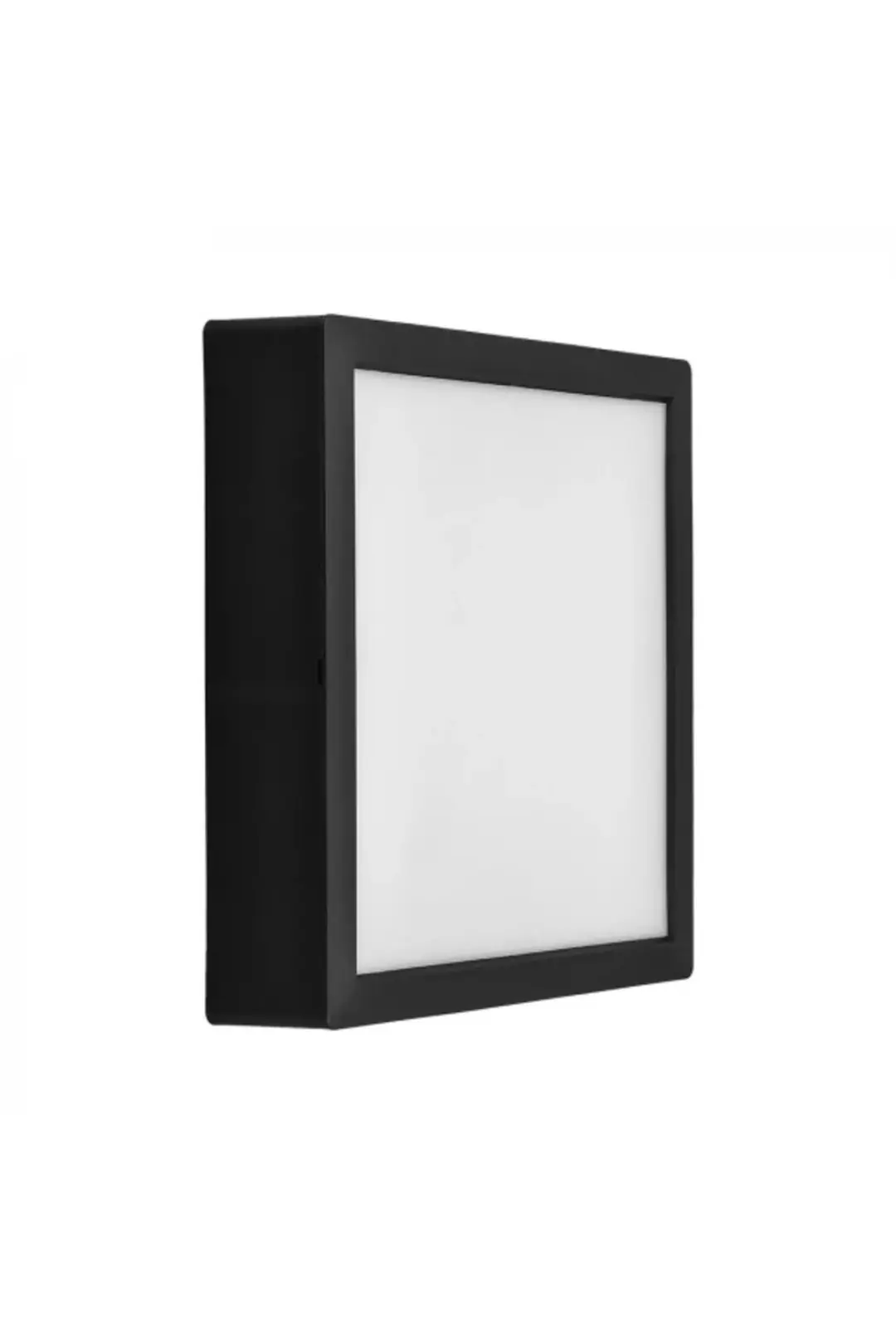 24 W Led Panel - Beyaz Işık (6500k) - Siyah Kasa - Kare - Sıva Üstü - Erk3518b