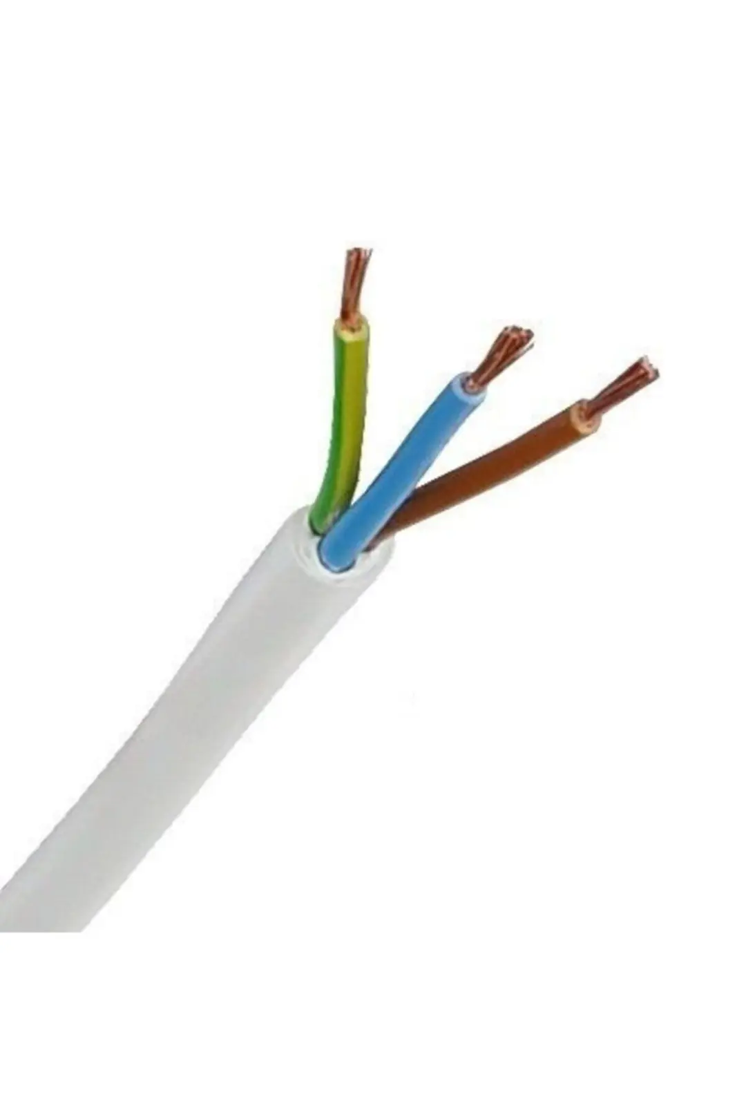 3x1.5 Ttr Topraklı Kablo Tam Bakır Kablo Full Bakır Kablo =(5 Metre Satışımız)=()