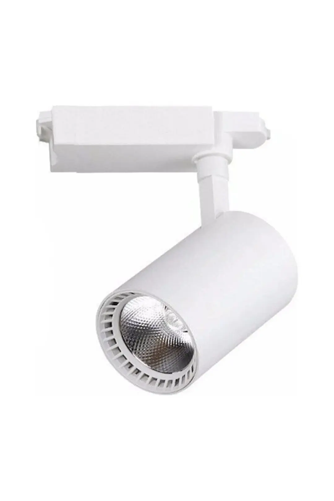 6 Adet 30w Ray Spot Vitrin Armatürü 2 Metre 1+1 Raylı Spot Lamba Beyaz Kasa Günışığı