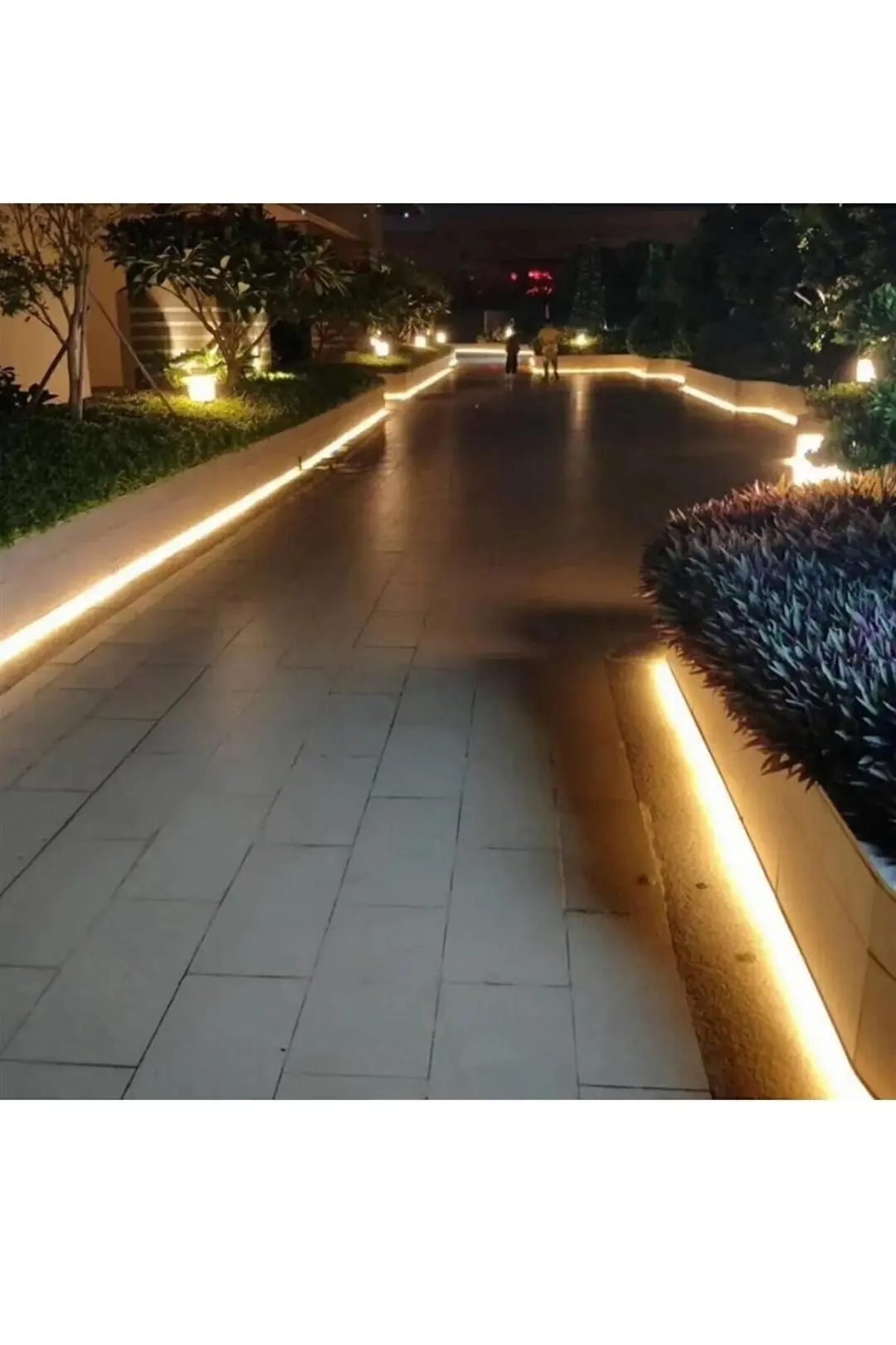 25 Metre Amber 3 Çipli Şerit Led Işık Hortum Led Aydınlatma Dış Mekan Su Geçirmez Hortum