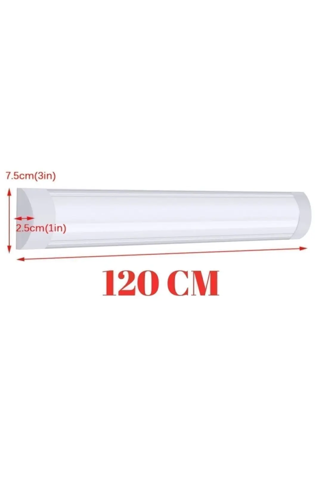 8 Adet 40w Floresan Yatay Led Bant Armatür Tavan Aydınlatma 120 Cm Led Armatür