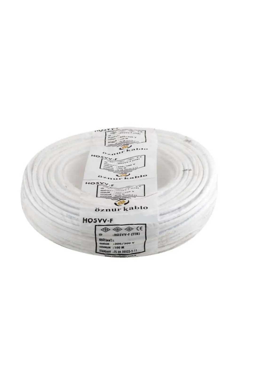 3x1,5 Mm H05vv-f (TTR) Kablo Beyaz 50 Metre