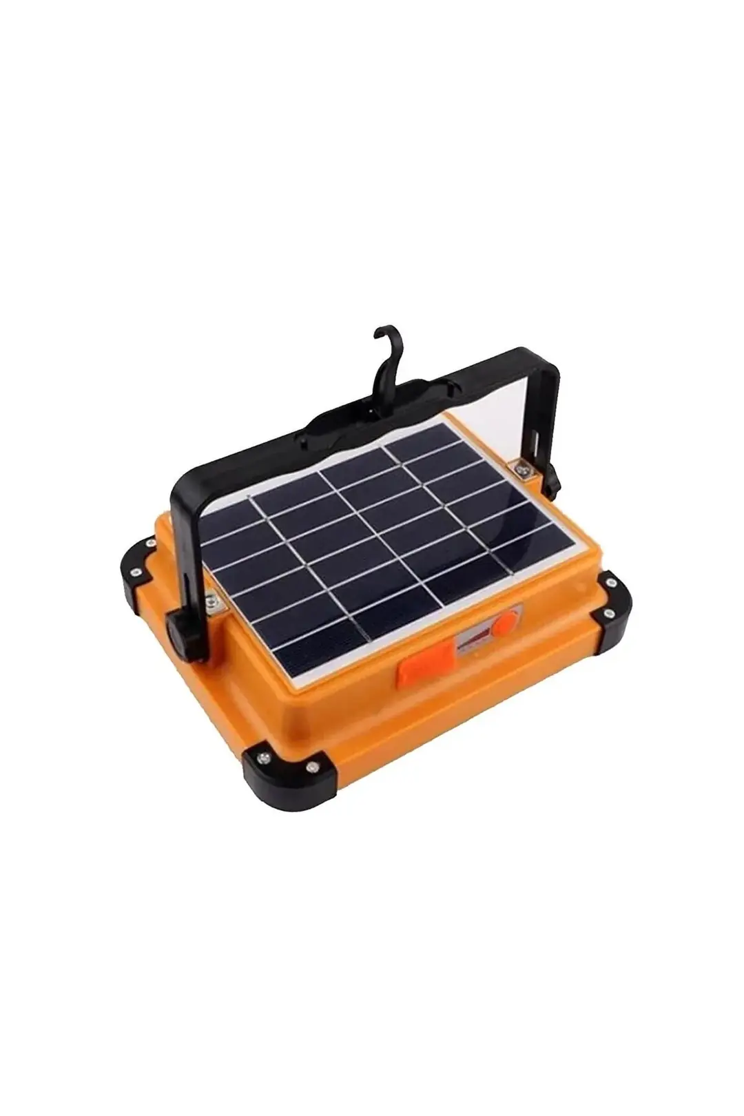 Unichrome Güneş Enerjili Solar 200w Watt Led Projektör Taşınabilir Sarı Beyaz Ve Çakar Işık Lamba