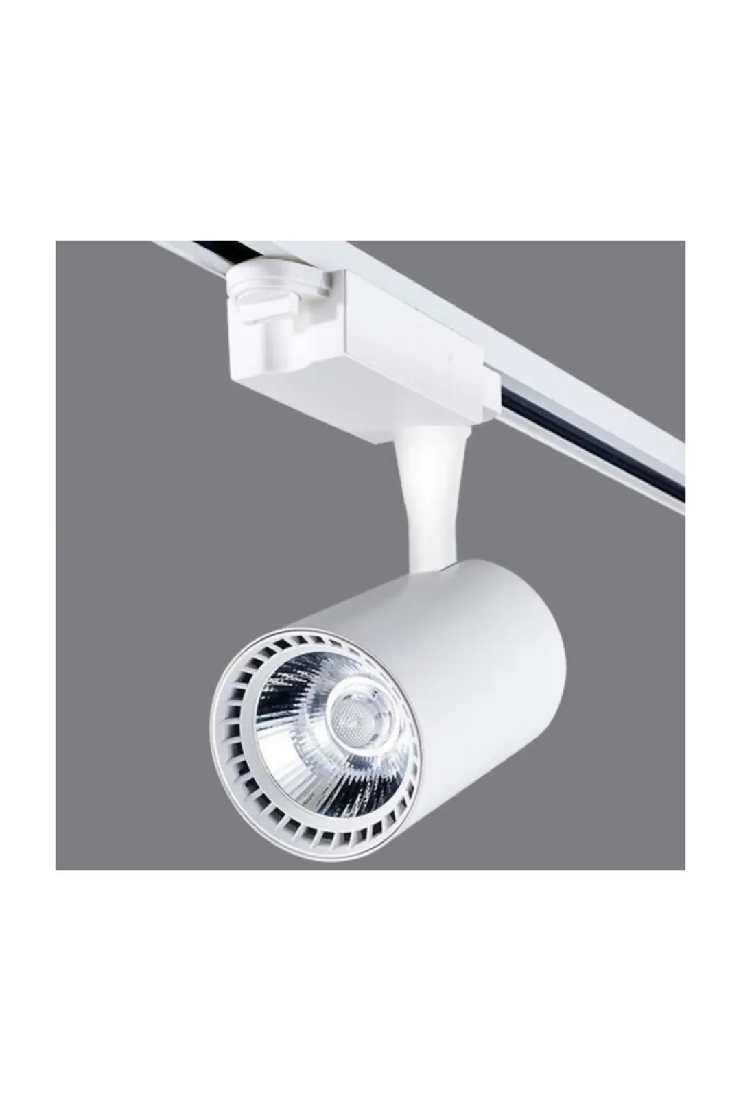 6 Adet 30w  Ray Spot Vitrin Armatürü 2 Metre Raylı Spot Lamba Beyaz Kasa Günışığı Renkli Spot