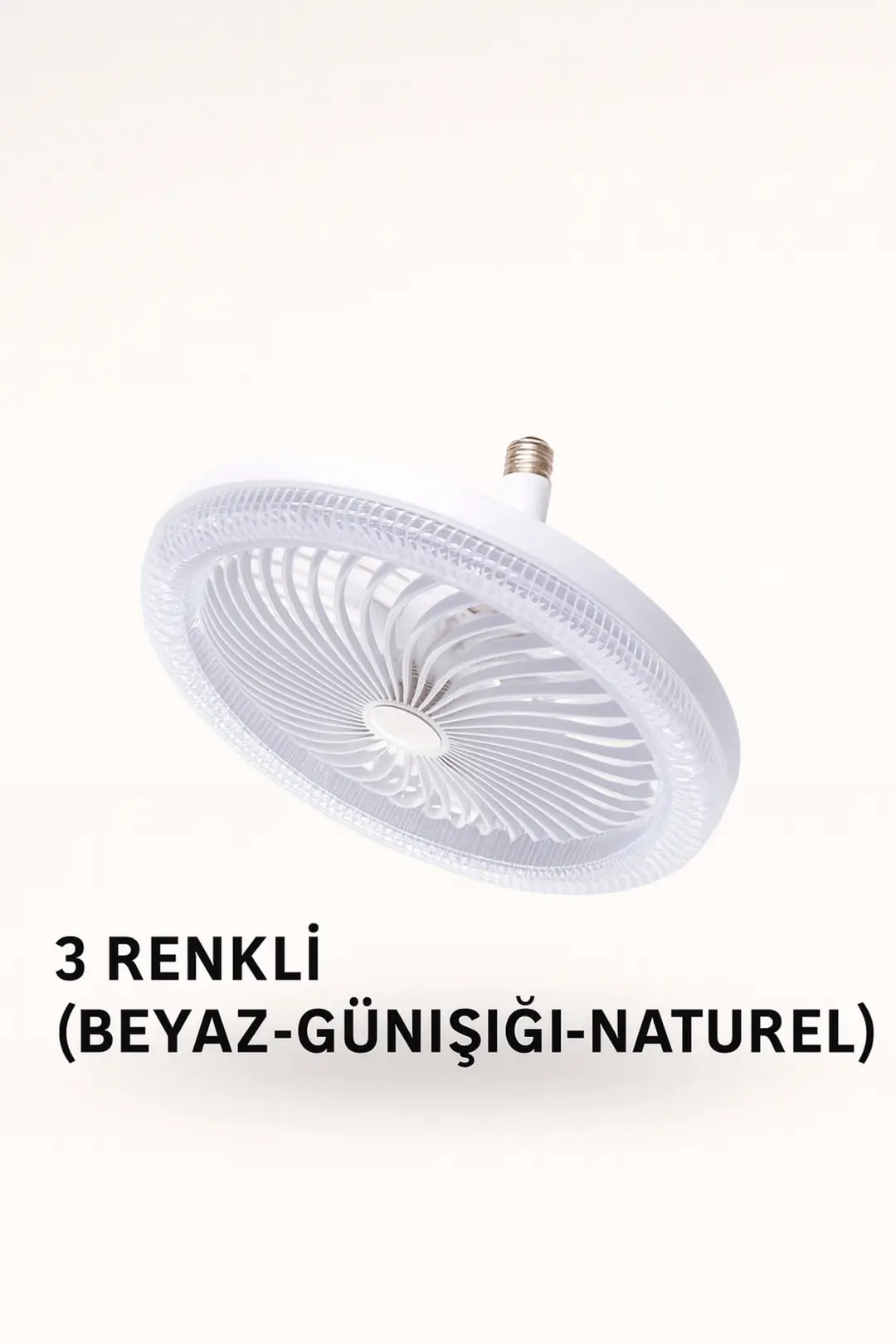 HS-8005 3 RENKLİ LED AVİZE FAN 40W