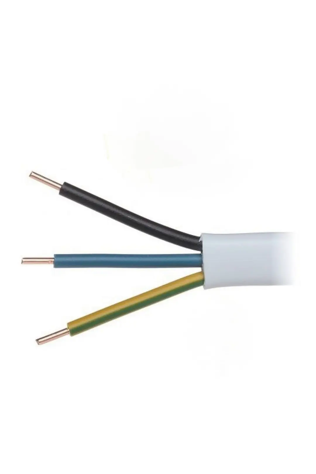 3 X 1,5 Antigron (NYM) Kablo - Tam Bakır - Beyaz - 30 Metre Yeni Modern 987838 Blyrg 1049022