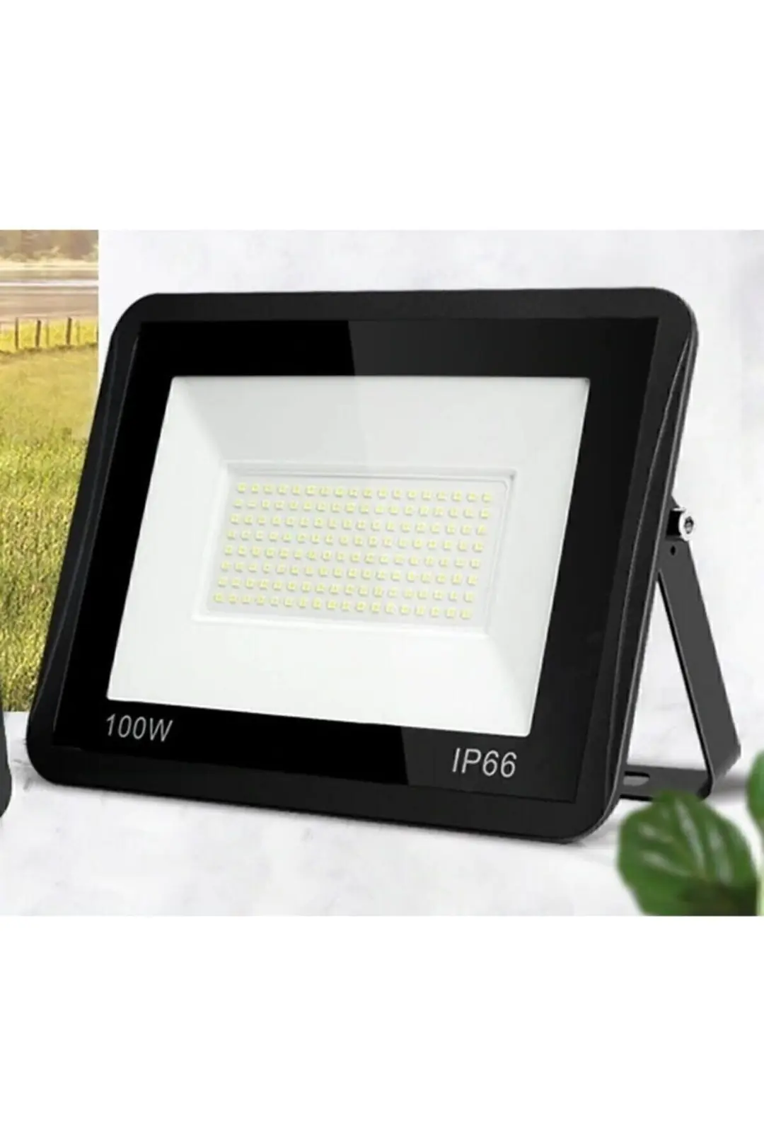 100 Watt Smd Plazma Tip Led Projektör (trafo'lu Beyaz) Su Geçirmez Ip66