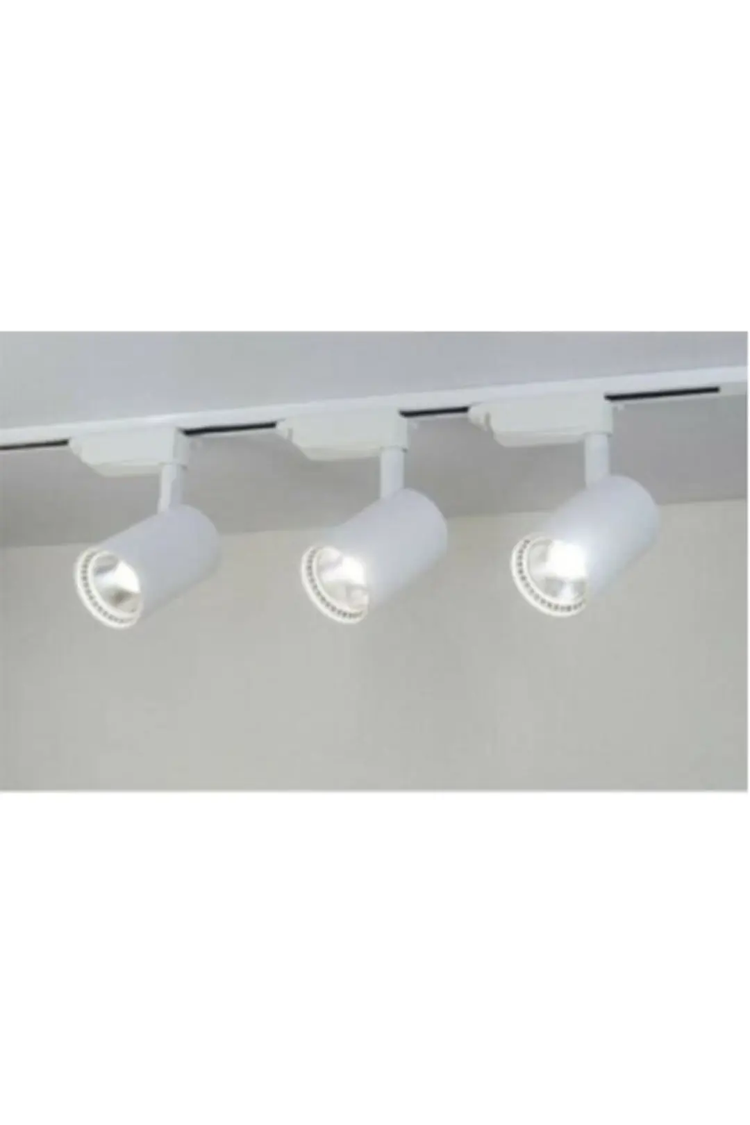 Ledli Beyaz Kasa Günışığı 3 Adet 30watt 360 Derece Dönebilen Ray Spot