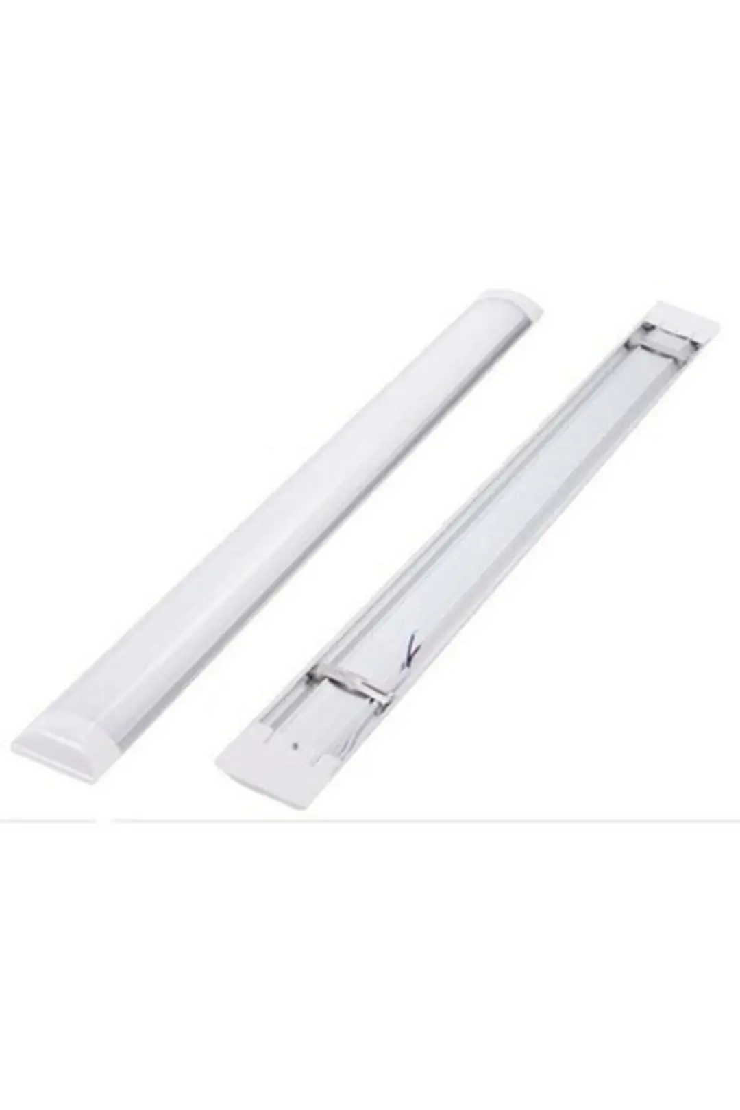 10'lu Paket 120 Cm 40 Watt Çift Sıra Ledli Led Bant Armatür 6500 Kelvin Beyaz Renk