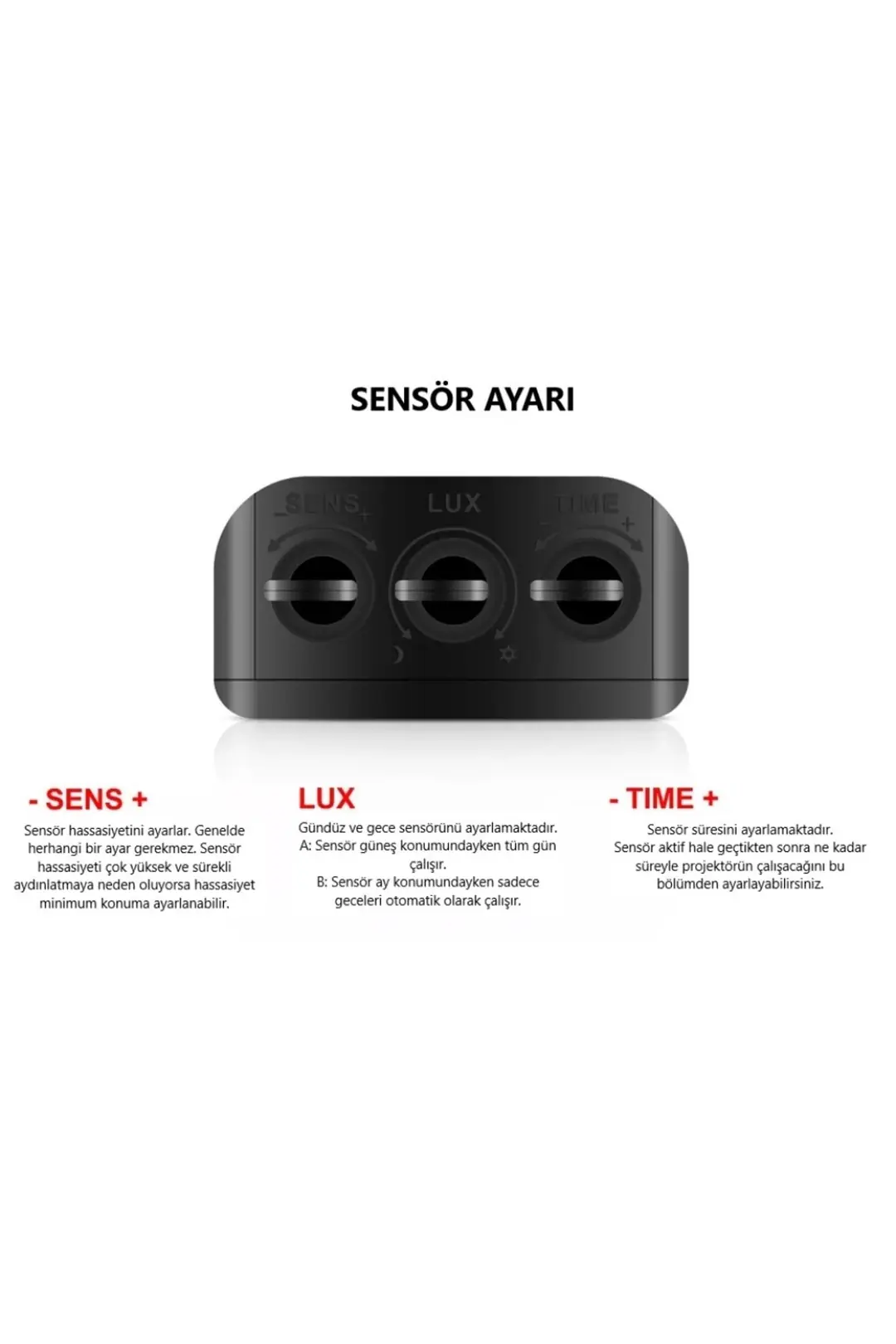 50 W Sensörlü Dob Led Projektör - Beyaz Işık (6500k) - Ip65 - Al-s-2050b