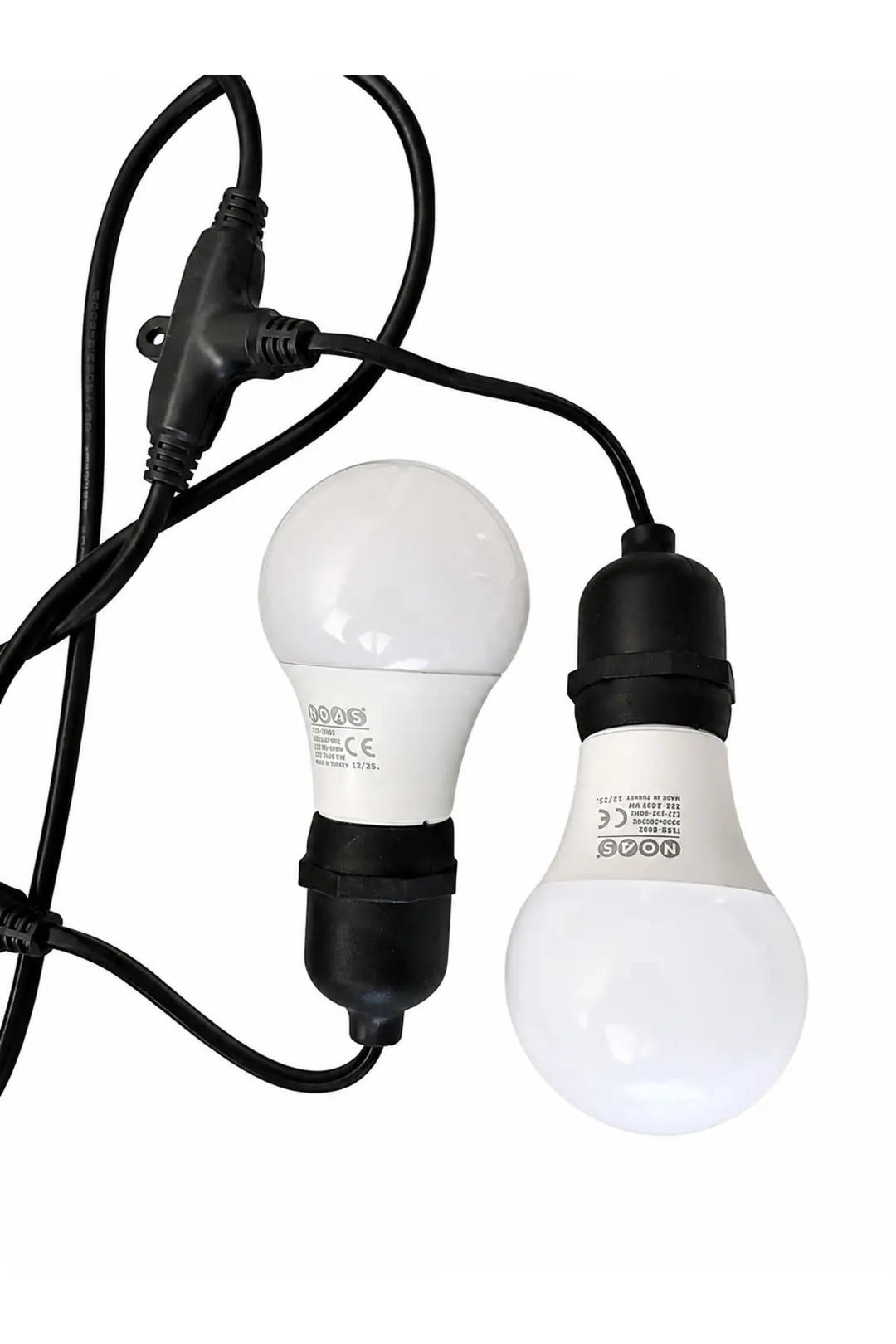 10 METRE 10 DUY 9 WATT GÜNIŞIĞI LED AMPULLÜ TAKIM ORGANİZASYON DÜĞÜN NİŞAN ZİNCİR AYDINLATMA SETİ