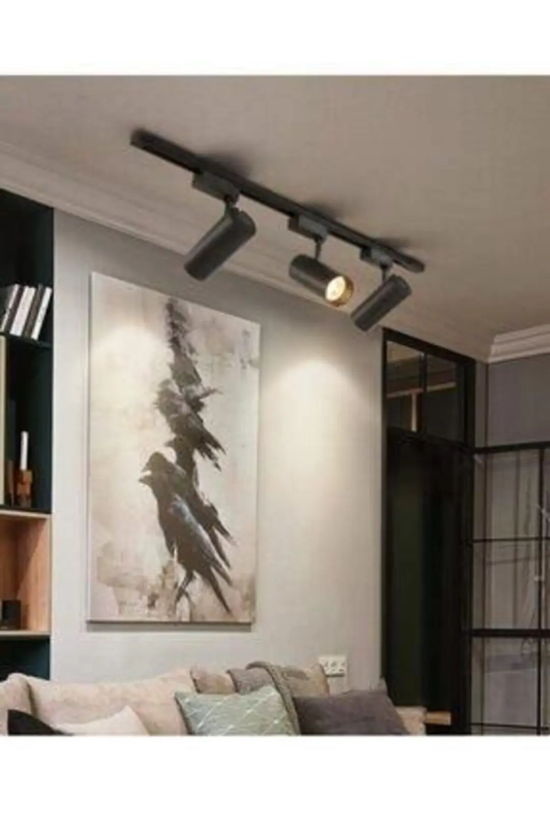 30 W Ray Spot Vitrin Mağaza Armatürü Siyah Kasa 3'lü Gün Işığı Işık 3ad 30w Ray Spot 1 Ad 1mt Ray