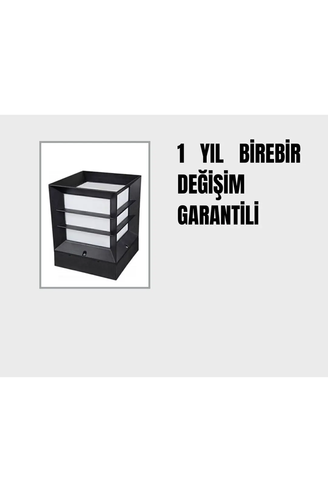 Kare Izgaralı Küp Dekoratif Bahçe Aydınlatma Armatürü
