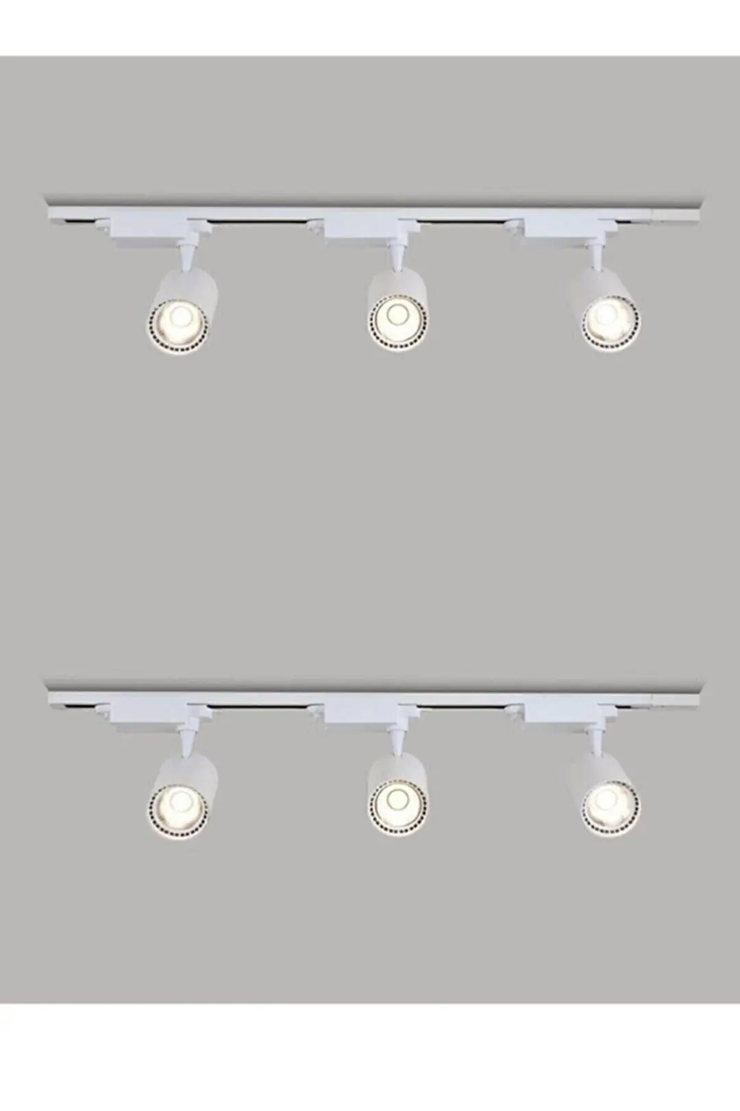 Ray Spot Beyaz Kasa Günışığı Işık 6 Adet + 2 Metre Ray 1+1