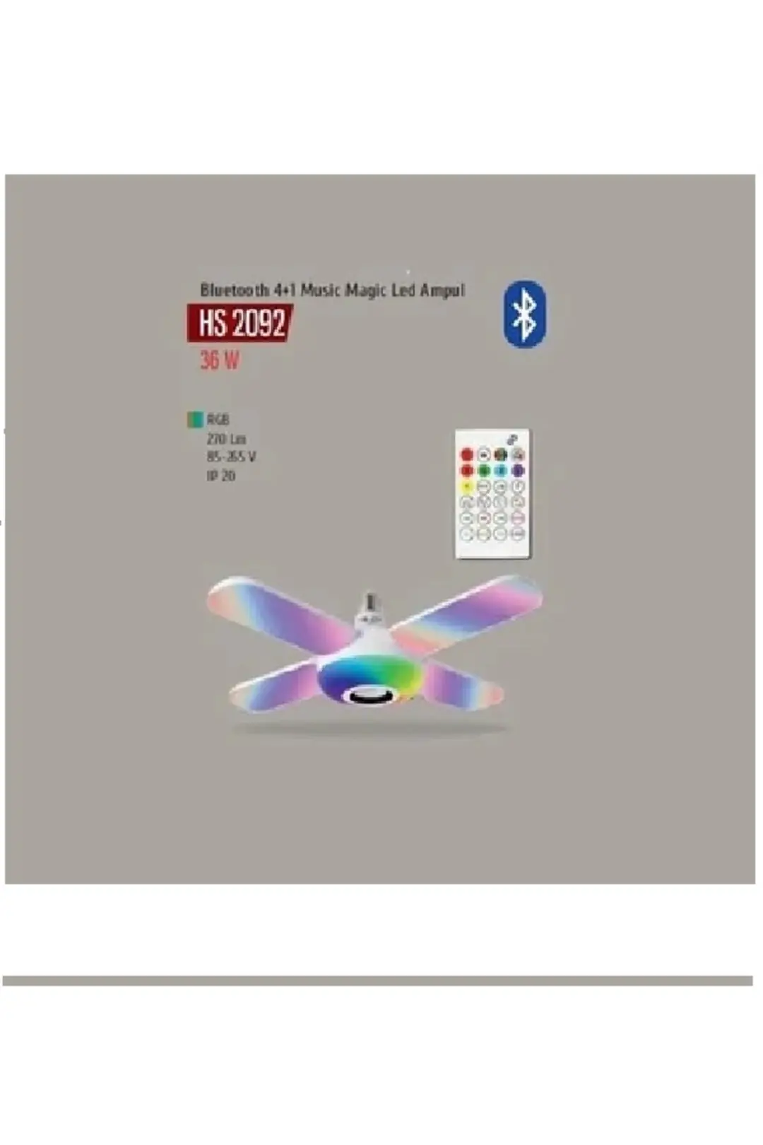 36 Watt Bluetooth 4 1 Musıc Magıc Led Ampul Hs 2092