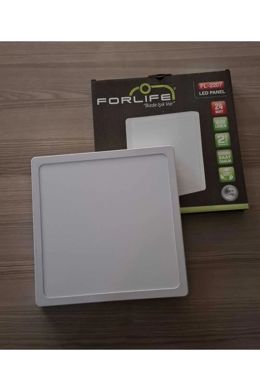 Beyaz Ledli 24 Watt Kare Sıva Üstü Led Panel Tavan Armatürü Spot Led Lamba Adaled