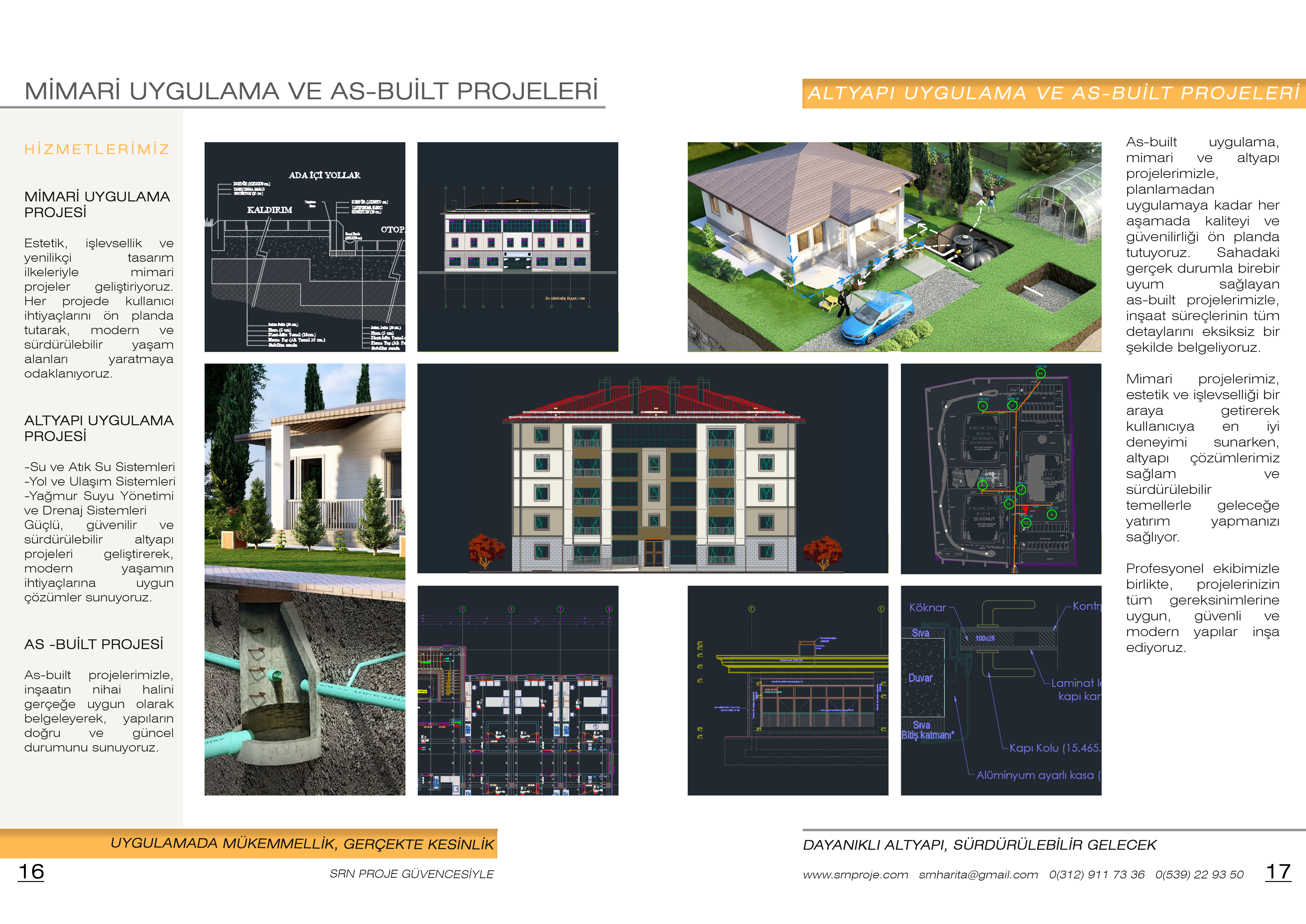 Mimari Uygulama ve Asbuilt Projeleri